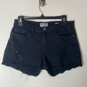FRAME Le Cutoff Short Black sz 28